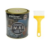 Vopsea email anticoroziva 3 in 1 rosu imperial pentru metal 750g, direct pe rugina, pe baza de apa Breckner Germany