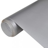 Folie Auto Argintie Mata 100x150cm, PVC, Autoadeziva, Fara Bule, Interior/Exterior, Set 2 Bucati
