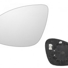 Geam oglinda exterioara cu suport fixare Porsche Cayenne (92a), 04.2010-12.2014, Stanga, incalzita; geam asferic; cromat; pentru oglinzi cu camera, V