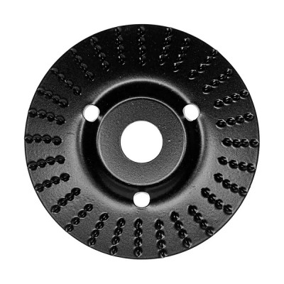 Disc circular slefuit, modelat, raspel, pentru lemn, plastic, cauciuc, beton celular, gradatie I, 125x22.2 mm, Dedra foto