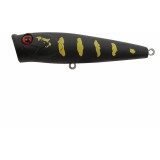 Vobler Burpy Popper 6.5cm 6.3g Black Peacock, Mustad