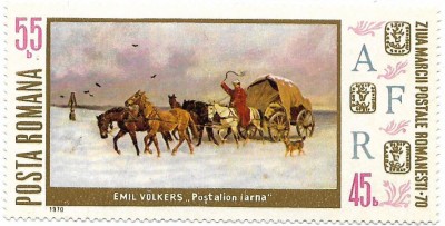 Ziua marcii postale romanesti, 1970 (e) - NEOBLITERATA foto