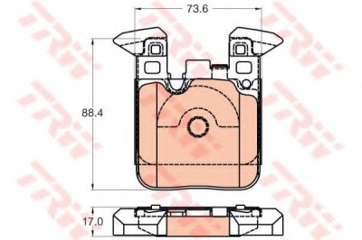 Set placute frana,frana disc BMW Seria 2 Cupe (F22, F87) (2013 - 2016) TRW GDB2028 foto