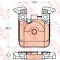 Set placute frana,frana disc BMW Seria 4 Cupe (F32, F82) (2013 - 2016) TRW GDB2028