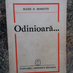 RADU D ROSETTI , ODINIOARA , 1942