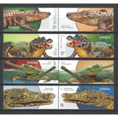 Romania 2020 - LP 2307 nestampilat - Crocodili - serie + vinieta