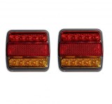 2 x Lumina de coada remorca ,Lumini de frana stanga dreapta Bus Van 14 LED 12v