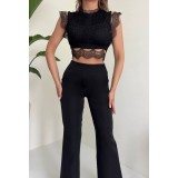 Compleu Negru din 2 Piese, Alena