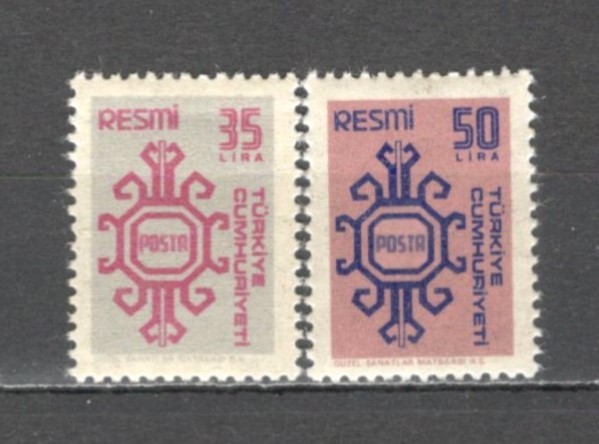 Turcia.1981 Timbre de serviciu-Ornamente ST.167