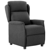 VidaXL Fotoliu recliner Gri &icirc;nchis 67.5 x 93.5 x 101.5 cm țesătură