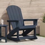 VidaXL Scaun balansoar Adirondack bleumarin 73.5x92x90 cm HDPE