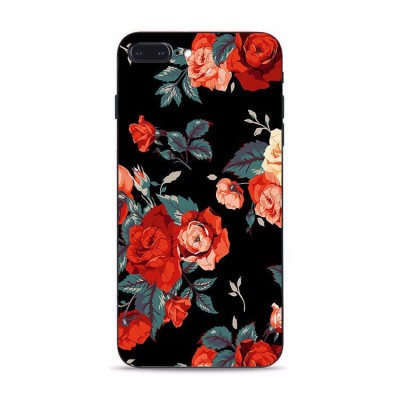 Husa SAMSUNG Galaxy M21 - Flowers 3D (Negru) foto