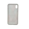 Husa protectie pentru apple iphone xr soft imd tpu marble geometric roz, Flippy
