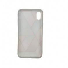 Husa protectie pentru Apple iPhone XR Soft IMD TPU Marble Geometric Roz foto