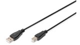 Cumpara ieftin Cablu de conectare DIGITUS USB 2.0 A tata - B tata, 1.8m, negru - RESIGILAT