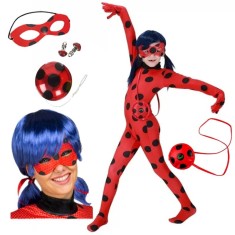 Set costum Buburuza Miraculoasa cu yoyo si accesorii pentru copii, KidMania&reg; 100 -110 cm 3-5 ani