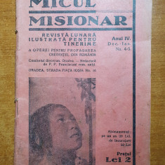 revista pentru copii - micul misionar decembrie 1939-ianuarie 1940-nr de craciun