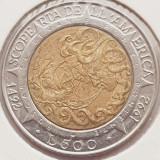 2637 San Marino 500 lire 1992 Colombus&#039; Discovery of America km 286
