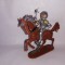 bnk jc Germania - Jean Hoeffler - cavaler medieval cu halebarda - calare