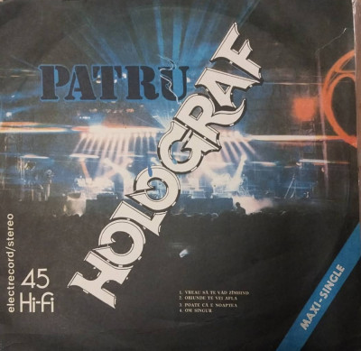 LP: HOLOGRAF - PATRU, ELECTRECORD, ROMANIA 1990, VG/VG+ foto