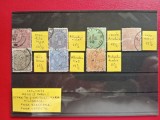 1890 / 1891 - REGELE CAROL I - EMISIUNEA CIFRA IN 4 COLTURI ( 1 )