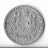 Moneda 2 francs 1943 - Monaco, Europa, Aluminiu