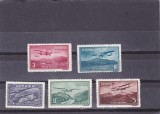 ROMANIA 1931 LP 94 VEDERI POSTA AERIANA SERIE MNH, Aviatie, Nestampilat