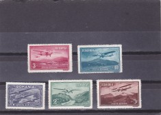 ROMANIA 1931 LP 94 VEDERI POSTA AERIANA SERIE MNH
