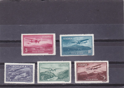 ROMANIA 1931 LP 94 VEDERI POSTA AERIANA SERIE MNH foto