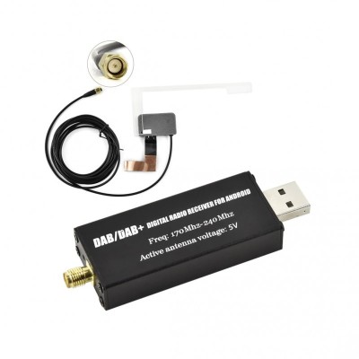Adaptor modul de antena DAB/ DAB+ INOVA&amp;reg;, extern tip USB, transmisii radio inalta calitate, compatibilitate navigatii Android foto