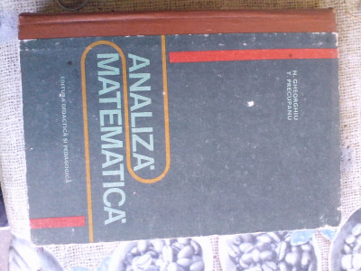 Analiza matematica-N Gheorghiu foto