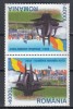 ROMANIA 2004 LP 1633 e ROMANIA MEMBRA NATO SERIE TETE-BECHE MNH, Nestampilat