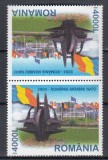 ROMANIA 2004 LP 1633 e ROMANIA MEMBRA NATO SERIE TETE-BECHE MNH