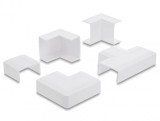 Set 5 buc conector pentru canal cablu 40x19mm Alb, Delock 22094