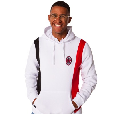 AC Milan hanorac de bărbați cu glugă Logo white - XL foto