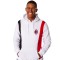 AC Milan hanorac de bărbați cu glugă Logo white - M