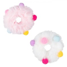 Set Elastice de Păr, Magicool, Multicolor, Pompon, 2 Bucăți foto