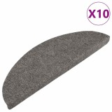 Cumpara ieftin Covorase de scari autoadezive, 10 buc., gri, 56x17x3 cm