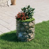 vidaXL Strat &icirc;nălțat gabion, &Oslash;50x50 cm, oțel galvanizat, circular