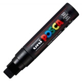 Marker UNI PC-17K Posca,15.0 mm,varf tesit,negru