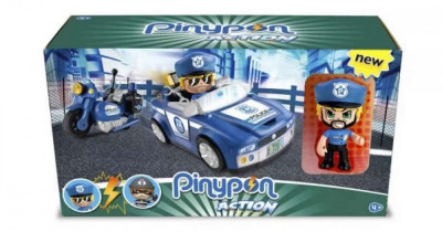 Famosa Pinypon Action - 2 Rendőrs&amp;eacute;gi j&amp;aacute;rmű 1 rendőr figur&amp;aacute;val foto