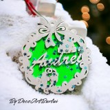Globulet personalizat fundal verde fosforescent