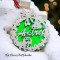 Globulet personalizat fundal verde fosforescent