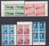 ROMANIA 1938 LP127 CENTENARUL NASTERII PICTORULUI NICOLAE GRIGORESCU BLOC 4 MNH, Nestampilat