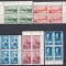 ROMANIA 1938 LP127 CENTENARUL NASTERII PICTORULUI NICOLAE GRIGORESCU SERIA IN BLOC DE 4 TIMBRE STARE MNH