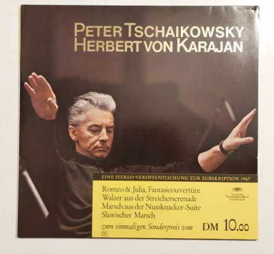 Peter Tschaikowsky, Herbert von Karajan, Berliner Philharmoniker, disc vinil foto