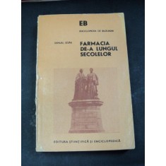 FARMACIA DE-A LUNGUL SECOLELOR BUCURESTI 1979-PROF.DR.SAMUEL IZSAK , DEFECT COPERTA SPATE