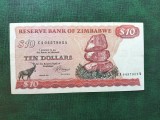 ZIMBABWE 10 DOLARI 1983 SUPERBĂ