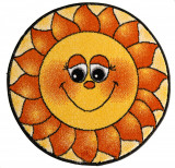 Cumpara ieftin Covor Kolibri Rotund Floarea Soarelui 11175 - 67x67, Galben