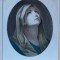 Fecioara Maria, copie color semnată pe mătase, după Guido Reni